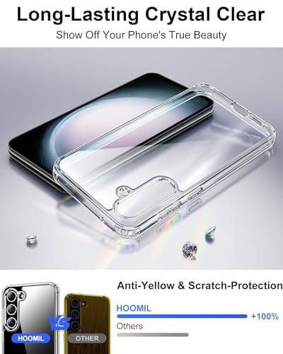 Image of HOOMIL Case for Samsung Galaxy S23, Anti-Yellowing, Clear