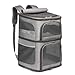 DPZTSYD Cat Bag Simple Double Layer Foldable Breathable Portable Cat Bag Dog Bag Backpack Travel Bag Multifunctional Cat Bag Cat Carrier(Blue)
