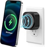 Chargewell™ Magnetic Wireless Phone Charger – Clutter Free Wall Outlet Plug-in, 15W Fast Charging, for iPhone 12 and Newer Cable-Free, Black, Qi2