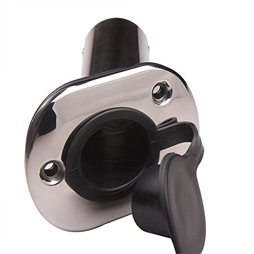 image for M-ARINE BABY 2PCS Flush Mounting Fishing Rod Holders with Rubber Cap, 
