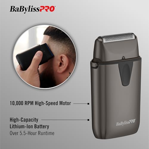Image of BaBylissPRO UVFOIL Single Foil UV-Disinfecting Metal Shaver