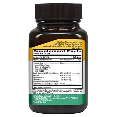 Country Life Carotenoid Complex, 60-Count #TOP4