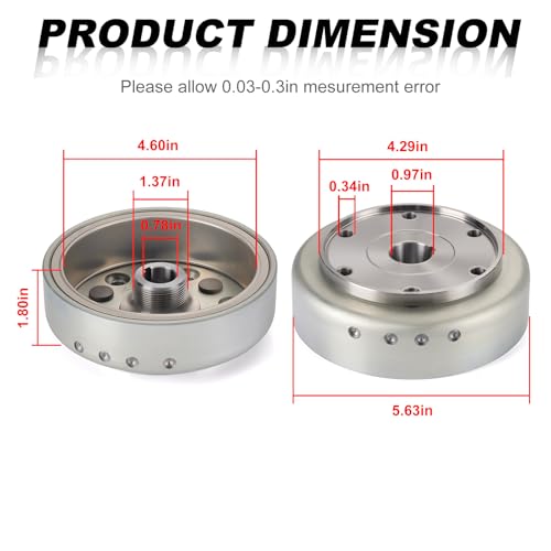 Flywheel Rotor for Yamaha Grizzly 350 Bruin 350 Wolverine 350 YFM350 2004-2014 5UH-81450-00-00 by zozoye - Image 5