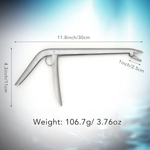 AUGHOA Fish Hook Remover, Stainless Steel Fishing Tools, Fishing Hook Remover for Freshwater and Saltwater 11-1/2 inch