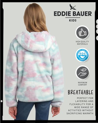 Image of Eddie Bauer Kids' Zip Up - Kids' Full Zip Ultra Soft Sherpa Fleece Hoodie Sweatshirt for Boys and Girls (5-20)