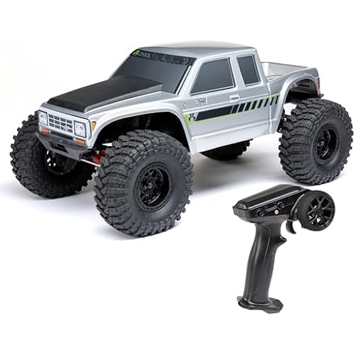 Axial RC Truck 1/10 SCX10 III Coyote 4X4 RTR (Battery and Charger Not Included) Brushed Rock Crawler, Silver, AXI-2036T1
