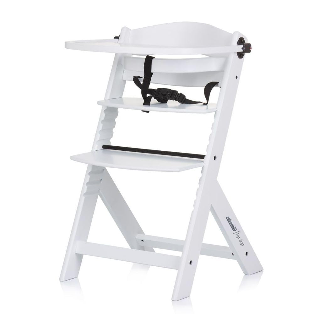 Chipolino seggiolone Tip Top legno regolabile imbracatura seggiolino per scale, colori:whitely