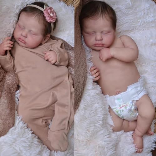 Zero Pam Bebe Reborn Silicona Cuerpo Completo 50 CM Muñecas Bebe Reborn Muñeca Realista Silicona Bebé Recién Nacido Bebe Que Parece Real Muñecas para Niñas