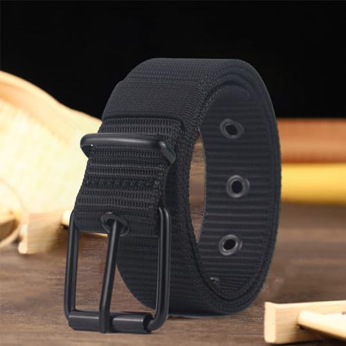 Men Belt Needle Buckle Nylon Men's Retro Style Waist Adjustable Size Stretchable Comfortable with Students Jeans3
