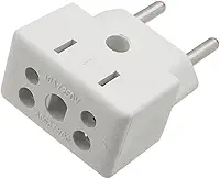 Conjunto 3 Adaptadores De Tomada 10A 20A Bivolt Universal Padrão Novo NBR14136 Para Eletrodomésticos