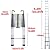 Telescoping Extension Ladder 6.2M/20.35ft Aluminium Extension Telescopic Ladder Multi-Purpose Foldable Ladders and Roof Hook Portable Space-Saving Max Load 150kg/330lb