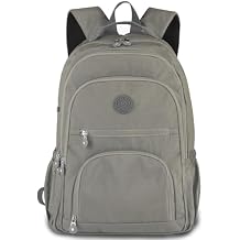 Mini Fashion Backpack for Women, Lightweight, Water-Resistant, Grey, 15L, 8 Pockets, Adjustable Straps, Zip Closure, Polyester Lining