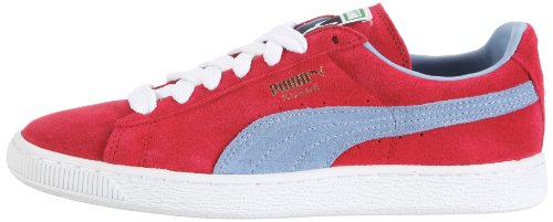 Image of PUMA Men's Suede-Classic+ Low-top, Red Chili Pepper Forever Blue 24, 7 UK