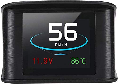 ACBungji Car Head up Display Speedometer Tachometer HUD Headup Display Speed Projector P10 OBD II Mo