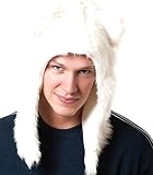 White Polar Half Hood Animal Hat