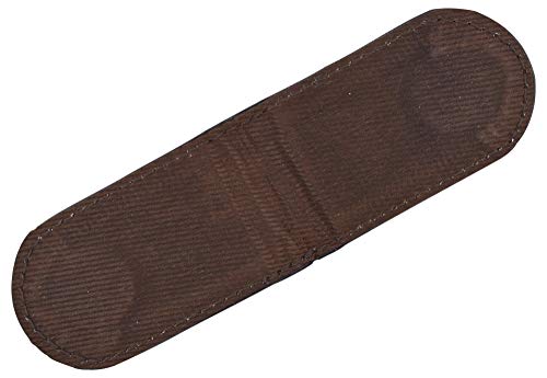 Slim Magnetic Genuine Leather Money Clip Brown Wallet3