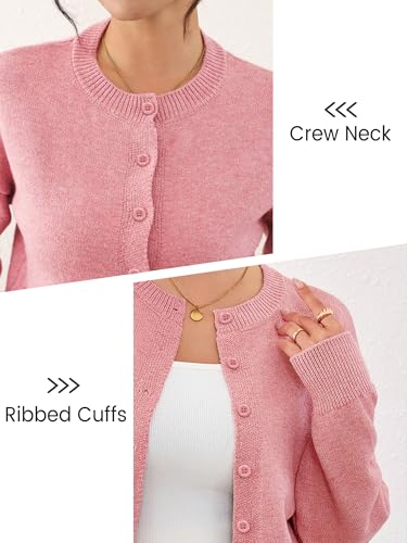 Image of Ibeauti Cropped Cardigan Sweaters for Women 2026 Trendy Spring Y2k Outfit Long Sleeve Button up Open Front Short Knit Sweater