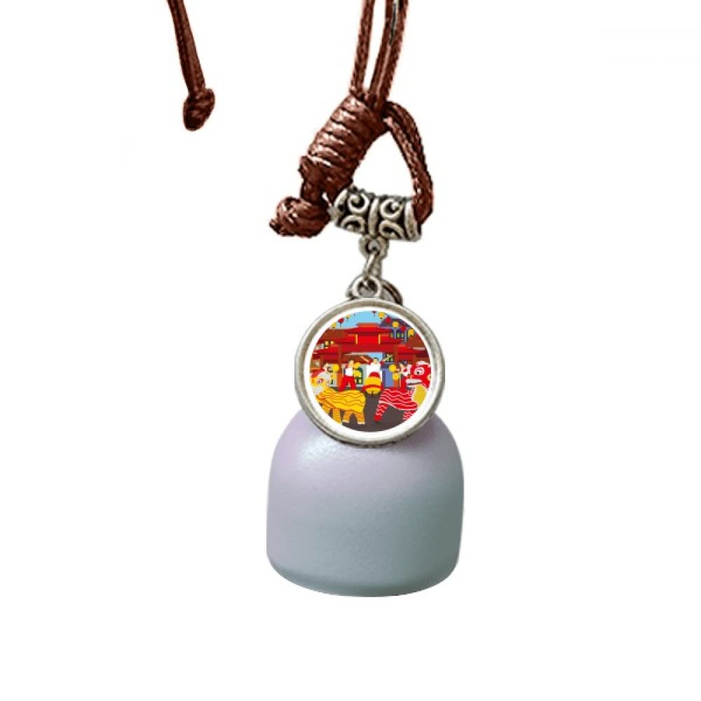 Danza león coche amuleto colgante original para regalar a conductores