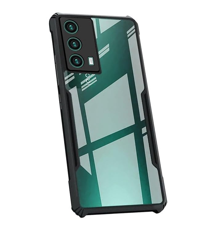 Coberta Polycarbonate Back Cover For Iqoo 7 5G Back Cover Case - Black Transparent (B0CGJ4W8KL) Amazon Price History, Amazon Price Tracker