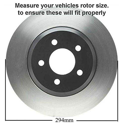 Image of Detroit Axle - Brake Kit for 03-06 Subaru Baja, 02-04 Legacy Outback Replacement 2002 2003 2004 2005 2006 Disc Brake Rotors Ceramic Brakes Pads Front and Rear