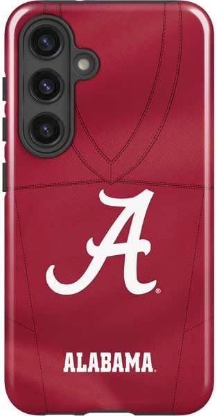 Skinit Impact Phone Case Compatible with Galaxy S24 Plus - Officially Licensed University of Alabama Maroon Jersey Design