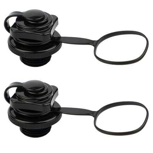2PCS Inflatable Boat Air Valve, Inflatable Boat Replacement Caps Boat Spiral Air Plugs, One Way Air Valve Inflation Boat Spiral, Air Plugs for Inflatable Raft Boat Kayak(24mm)