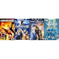 Fantastic Four 1-4 Movie Collection DVD - Fantastic 4 / Fantastic 4 - Rise of The Silver Surfer / Fantastic 4 DVD 2015 / The Fantastic Four: First Steps DVD 2025 - Fantastic 4 Movie Collection DVD