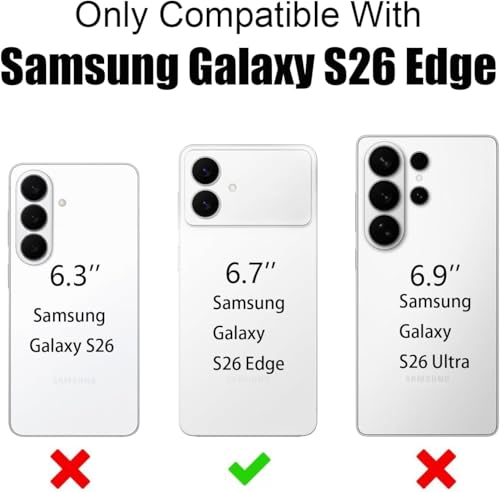 Image of ShieldTech Crystal Clear Mobile Phone Case Cover Compatible for Samsung Galaxy S26 Edge 5G | Mag-Safe Compatible | Shockproof TPU Transparent Back Cover Case for Samsung Galaxy S26 Edge