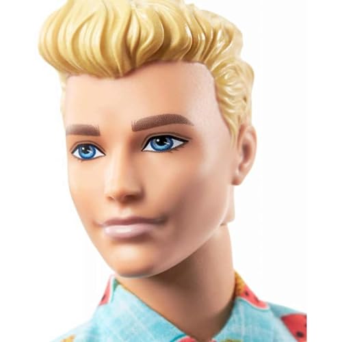 Muñeco Barbie Ken Fashionistas con cabello rubio esculpido miniatura 2