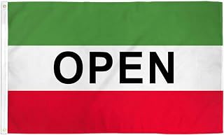 Open 3x5ft FLAG open for Business flag open Red White Green ITALIAN MEXICO flag