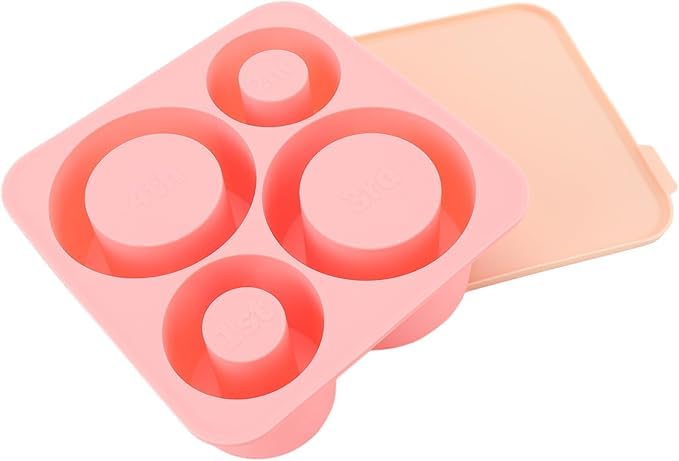 Yenigeldi Pembe Quencher Silikon Kapaklı Buzluk, Silindir Buz Kalıbı 4 Gözlü Stanly 20oz 30oz 40oz Bardak Uyumlu