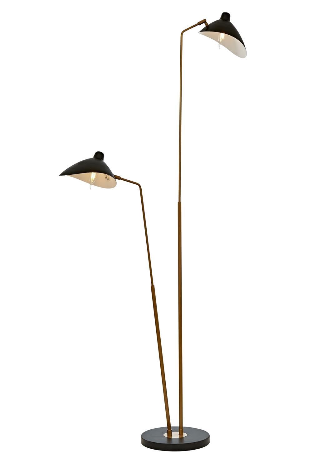 Avonni LM-9127-2BSY Siyah Boyalı Lambader E27 Metal 100x30cm