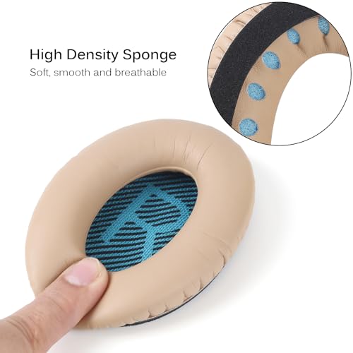QC35 QC35ii Almohadillas suaves de cuero para orejas, reemplazo VIIMAKE para auriculares Bose QuietComfort QC35 QC35II, espuma de alta densidad - Duradero (QC35/QC35II Khaki) miniatura 2