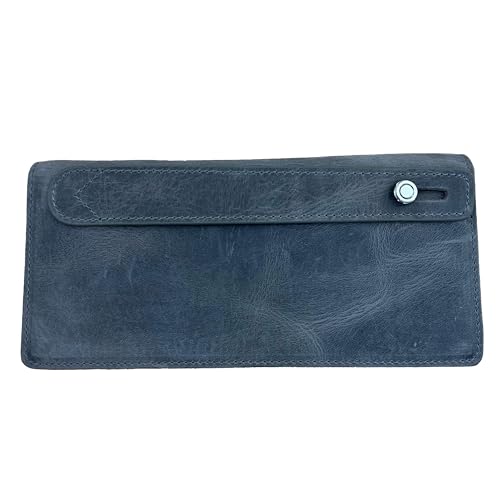 Portefeuille en cuir véritable Gaga avec 12 emplacements cartes et grand compartiment téléphone