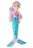 Snuggle Stuffs Blue/Purple Pearl Mermaid Plush Doll, 17