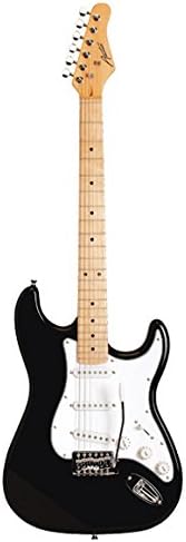 Austin AST100BK Double Cutaway Electric Guitar - Black