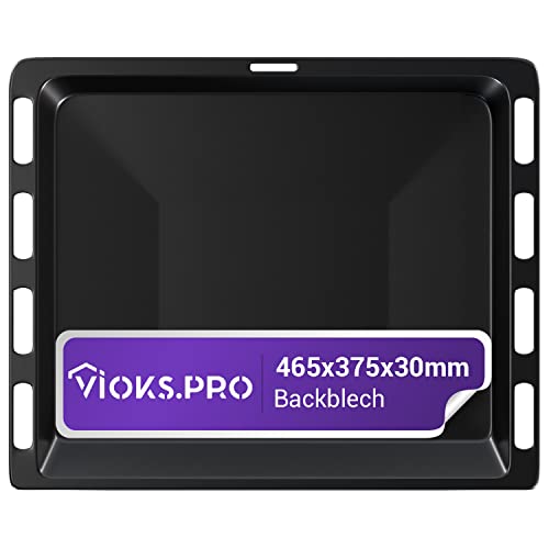 Vioks.pro Backblech 465x375 mm Emailliert Ersatz für Bosch Backblech 662999...