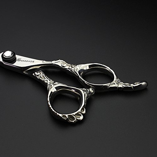 Professional 6/7/8 inch Hairdressing Scissors Japanese 440C Cobalt Alloy Steel Hair Shears for Barbers Cutting Thinning (6-inch Flat Shear) - Image 3