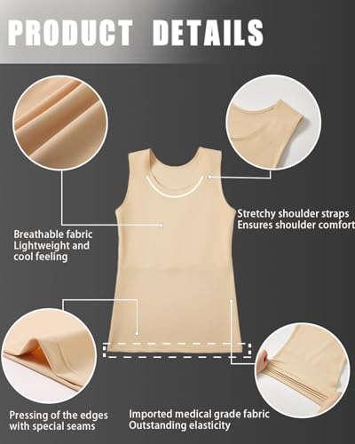 Image of XUJI Transgender FTM Women Breathable Tank Chest Binder