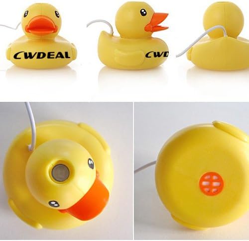 Cwdeal Duck Shape Floating USB Humidifier Office Air Purifier Aroma Diffuser - Yellow+Free gift