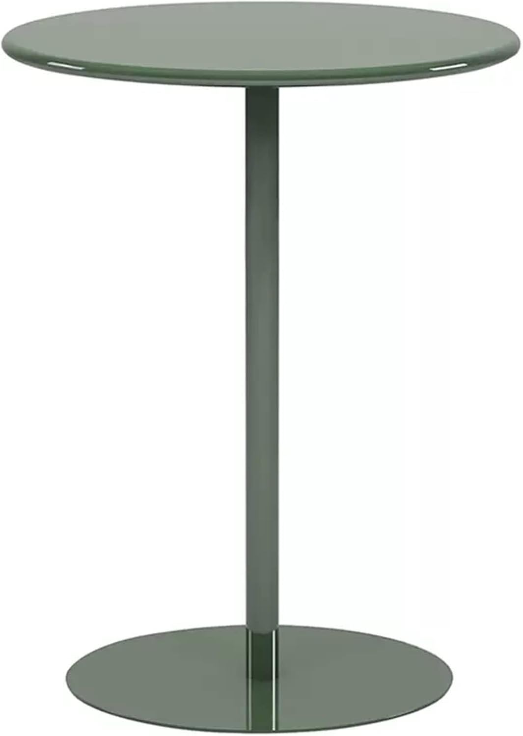 Retro Bistro Pub Table, Round Metal Bar Table for Indoor/Outdoor Use, Accent Cocktail Table for Living Room, Patio, Balcony(Dia 60 x H 72cm)