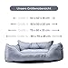 United Colors of Benetton. Pets - Hundebett, Ergonomisches Bett, für Mittelgroße Hunde, Aus Polyester, Waschmasschinegeeignet, Grau, Größe M, 65x50x20 cm