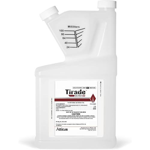 Atticus Tirade Ultra SC Insecticide (900 mL) - Broad-Spectrum Insecticide - 11.8% Beta-Cyfluthrin Pest Control for Indoor and Outdoor Use