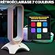 THE G-LAB K-Stand Radon - Gaming Kopfhörer Stander - RGB-Hintergrundbeleuchtung, USB-Hub 2 x 2,0, rutschfeste Basis - Universalhalterung für Gamer - Kopfhörer für PC PS4 Xbox One - Weiß