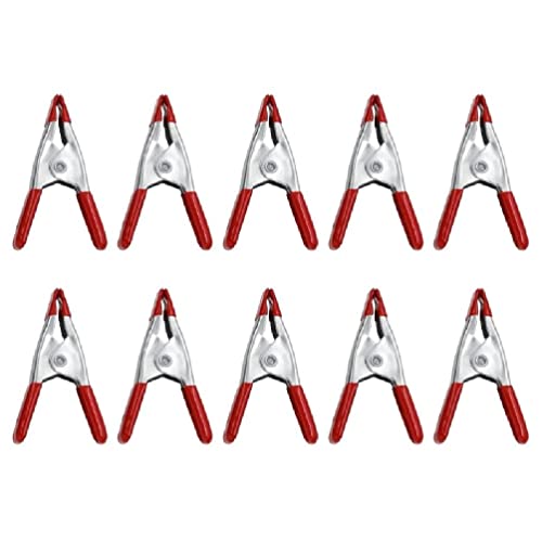 10Pieces Metal A-shaped Clip 2 Inch Spring Clamps Woodworking Grip Powerful Tools Fixed Clamps Home Crafts Repair Tool woodworking clip clamps