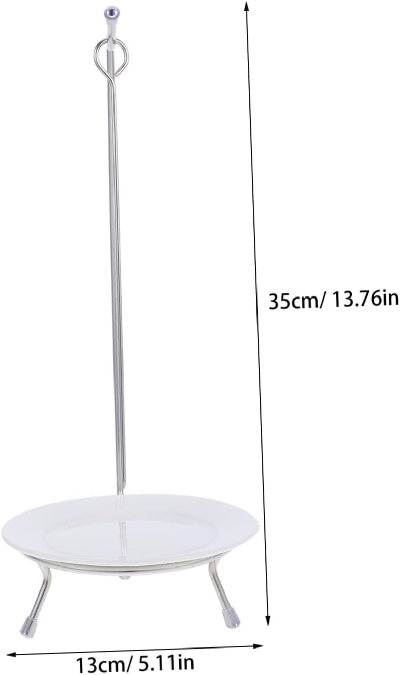 1Set Stainless Steel Bbq Skewers Skewers with Rack for Grilling Meat and Vegetables Non Slip for Outdoor Barbecue and Kebab Making