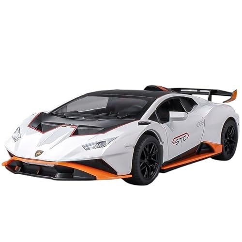 NNYIMJ For El Modelo De Superdeportivo SOT 1/24 Modelo De Coche De Aleación Juguete Adornos For Coche Simulación Modelo De Coche De Aleación Colección(White)