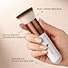 DUcare Foundation Brush,Flat Top Kabuki Brush Synthetic Professional Makeup Brush Liquid Blending Mineral Powder Buffing Stippling Makeup Tools, Rose Golden/White
