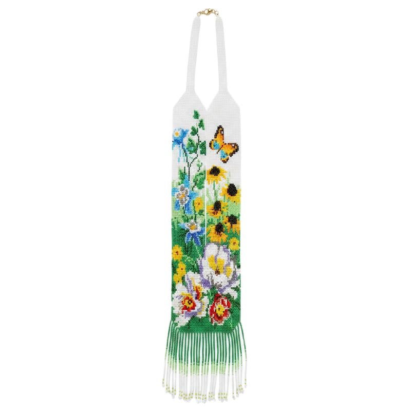 Collier Gerdan ukrainien traditionnel, l'âme d'un bijou fait main multicolore LKBEADS