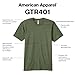 American Apparel unisex adult Tri-blend Crewneck Short Sleeve Track T-shirt, 2-pack T Shirt, Tri-indigo, X-Large US